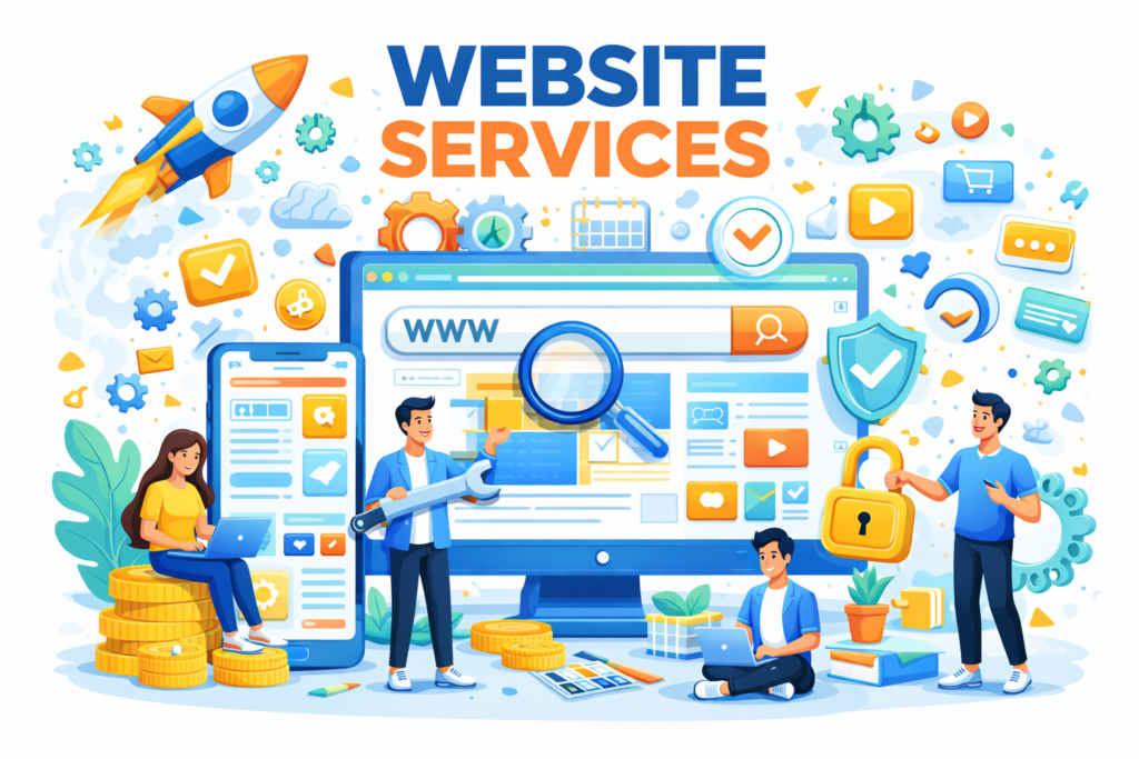 website development in action